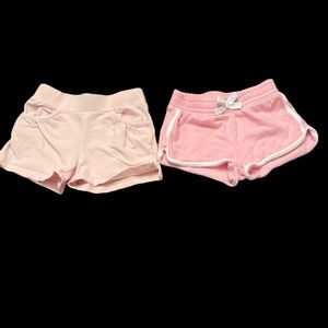 Set of (2) Girls pink shorts - size 5-6